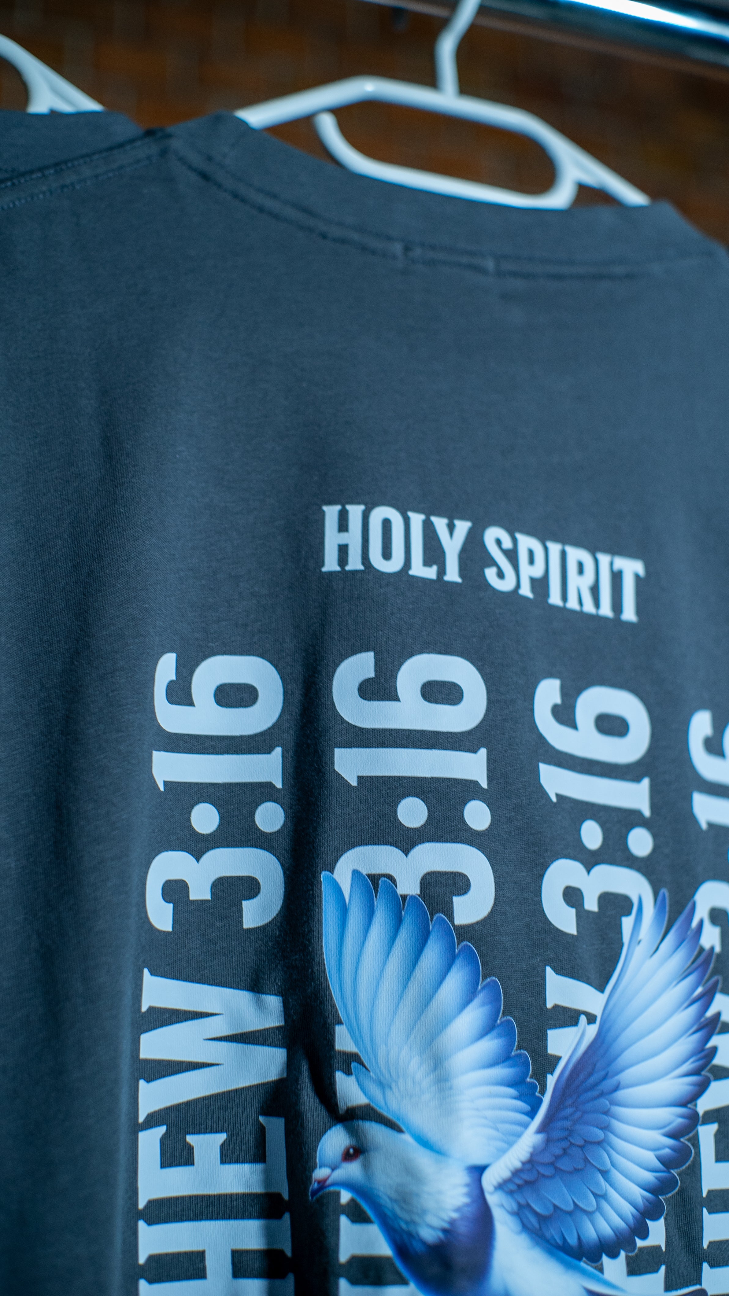 Matthew 3:16 - Descending like dove - Szürke -Oversize póló