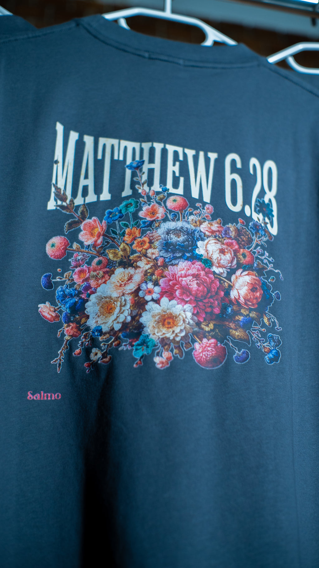 Matthew 6:28 - Szürke - Oversize póló