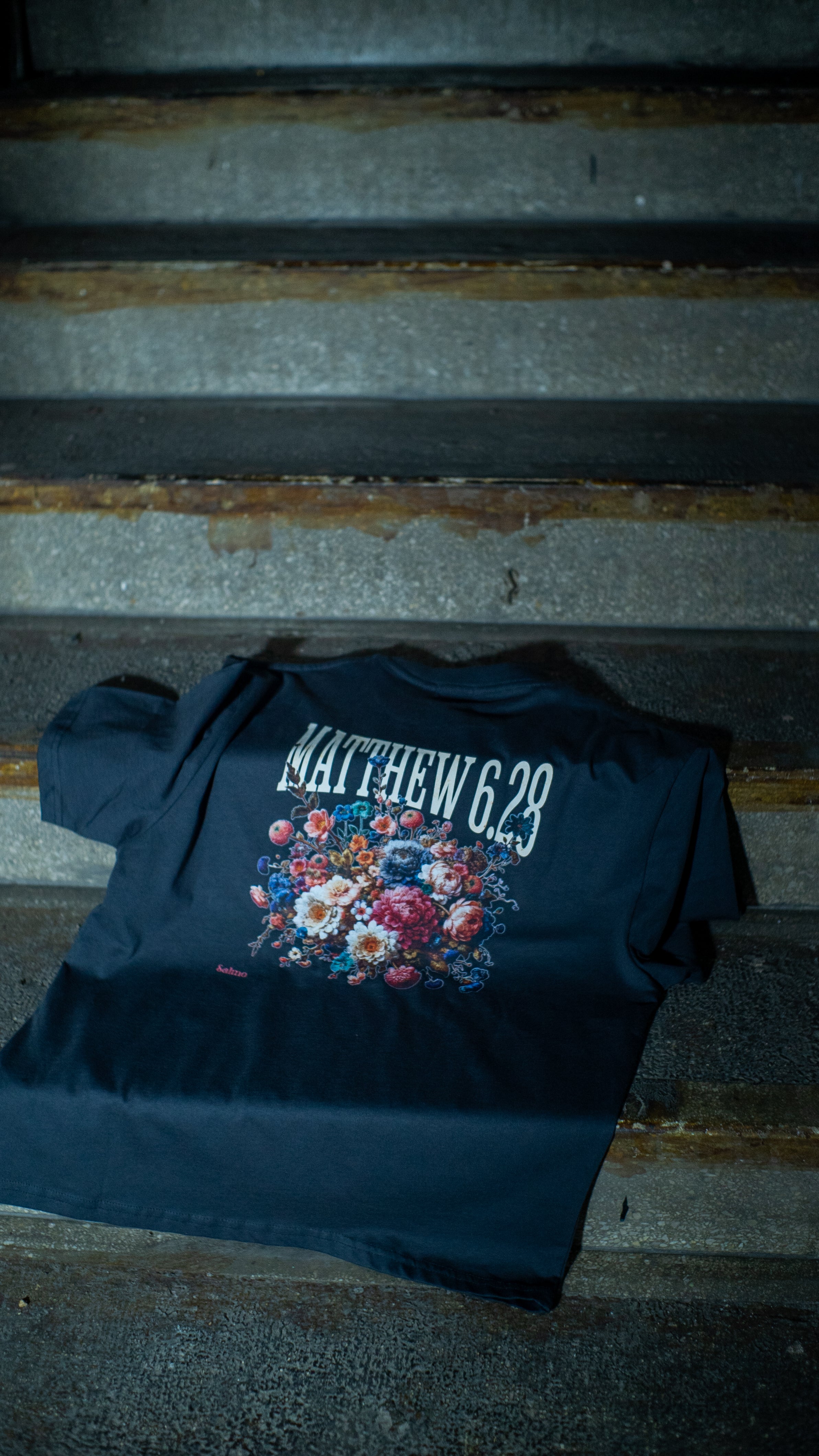 Matthew 6:28 - Szürke - Oversize póló